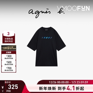 b男装 SPORT T恤圆领美式 agnes Dino刺绣短袖 百搭 折扣