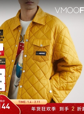 【折扣】EGONLAB 秋冬男宽松绗缝软壳面料外套