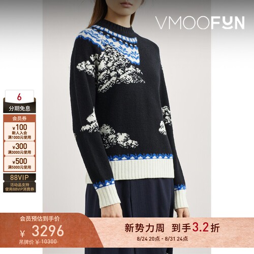【早秋特惠】The Shepherd UNDERCOVER 女士秋冬嵌花羊毛毛衣