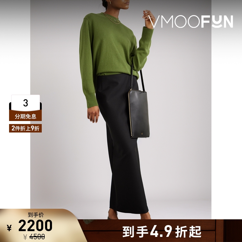 【折扣】TOTEME 秋冬女绿色羊绒毛衣