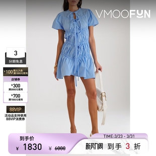 RENAISSANCE RENAISSANCE春夏女棉质府绸迷你连衣裙