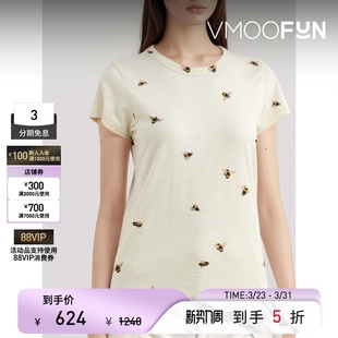 T恤 女印花棉质平纹布打底衫 Rag＆Bone 夏季