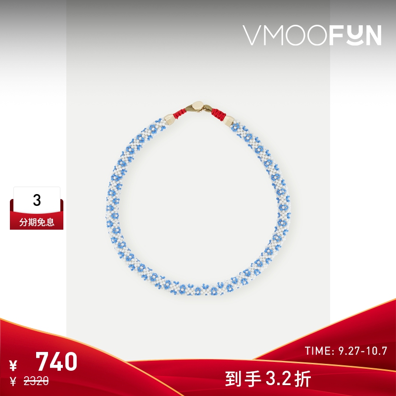 【折扣】Roxanne Assoulin秋季女金色串珠项链