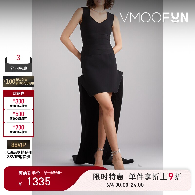 【限时折上9折】Herve Leger 早春女绷带黑色上衣