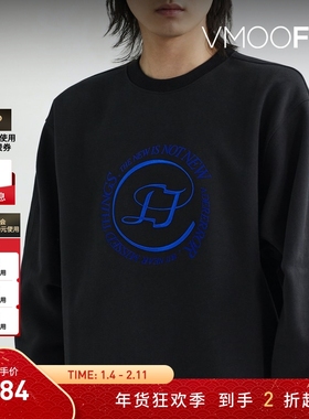 【折扣】Ader Error 男女同款宽松棉质印花圆领卫衣