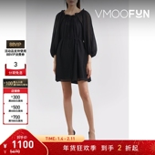 折扣 Three Graces London 女荷叶边巴里纱连衣裙小黑裙