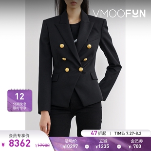 女黑色綿羊毛西裝 外套 BALMAIN 款 折扣 經(jīng)典