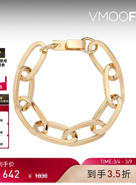 【38礼物】Jennifer Fisher 女黄铜镀10K金链条手链