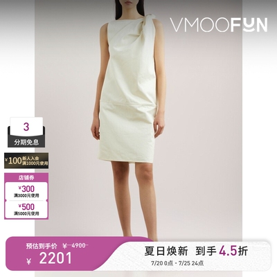 TOTEME夏季女解构棉麻混纺连衣裙