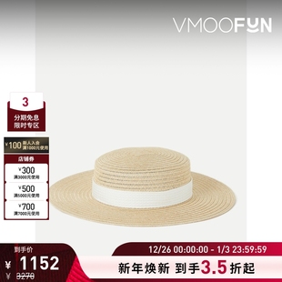 女夏季 Kim Eugenia 罗缎边饰海岛度假遮阳帽 新年礼物