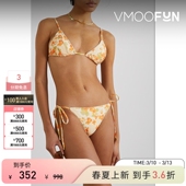 PEONY 春夏女印花弹力比基尼三角裤