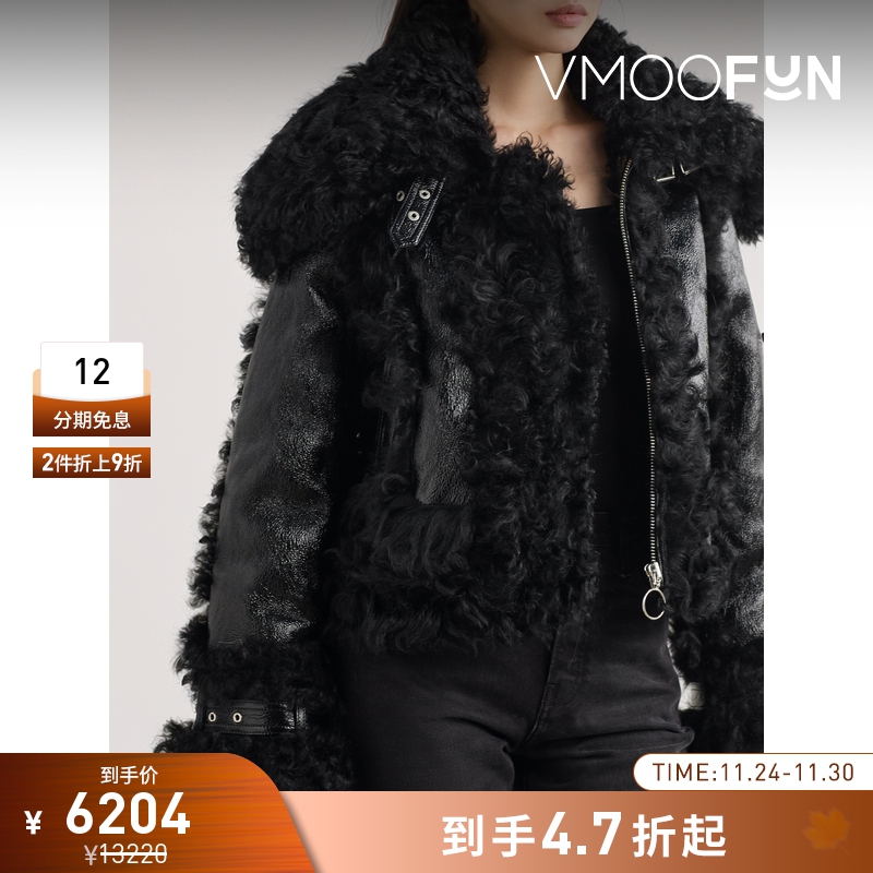 【折扣】Marques' Almeida 秋冬女羊毛皮夹克