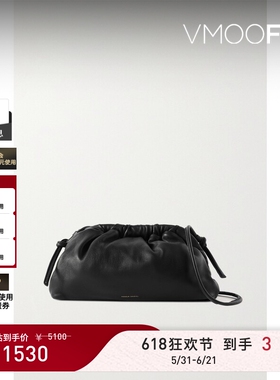【礼物】Mansur Gavriel女皮革黑色迷你手拿包