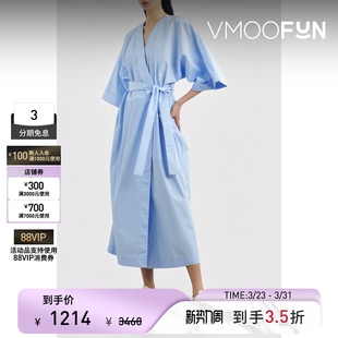 春夏女多巴胺腰带围裹连衣裙 TUCKFIELD KING