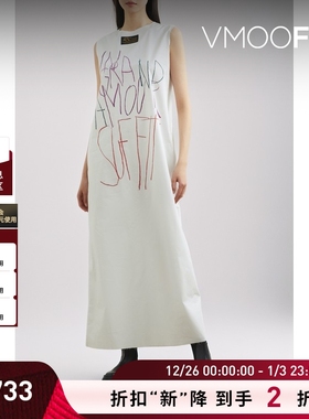 【折扣】Raf Simons 夏季女印花棉质府绸无袖连衣裙