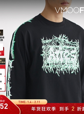 【折扣】Aries 男印花棉质长袖T恤