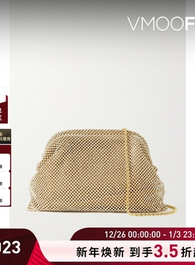 【新年礼物】Loeffler Randall女金色拼接链带单肩包