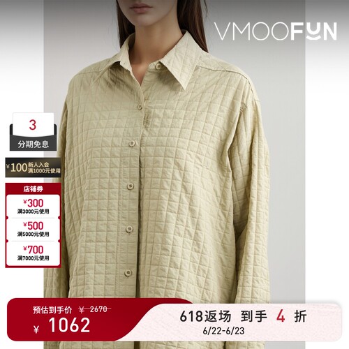 【618返场】LOW CLASSIC春夏女士格纹平纹布衬衫