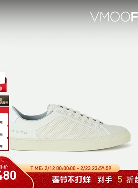 【折扣】COMMON PROJECTS男士皮革织物棉质帆布运动鞋