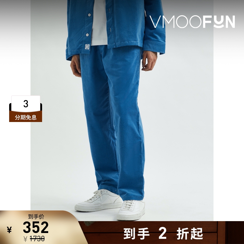 【折扣再降】Howlin' 男士锥形配腰带棉质灯芯绒休闲裤