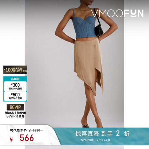 【夏季特惠】Fleur du Mal 早春女牛仔紧身胸衣式上衣