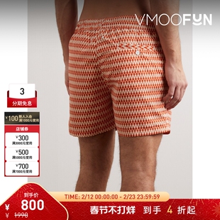 【折扣】Frescobol Carioca 男直筒印花软壳面料泳裤