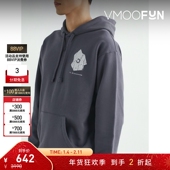 LIFE男宽松印花棉质连帽卫衣 折扣 OBJECTS