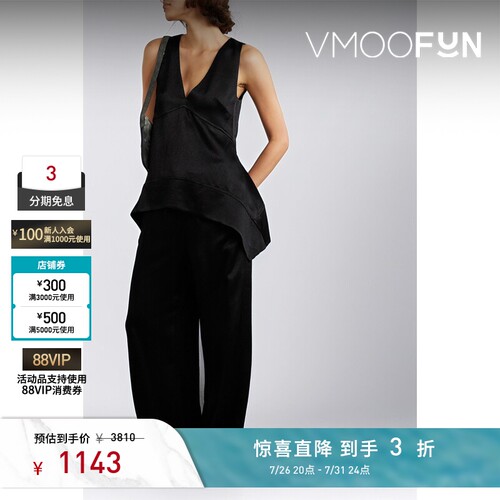 【夏季特惠】Proenza Schouler春夏女士缎面绉纱上衣