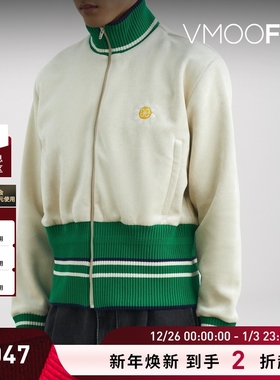 【折扣】EGONLAB 秋冬男复古运动绒面质感立领刺绣混纺夹克