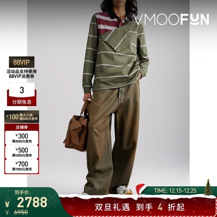 【折扣】Y/PROJECT 秋冬男分层式条纹棉质平纹布上衣