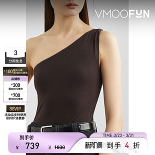 JADE 春夏女单肩挖剪连体泳衣 SWIM