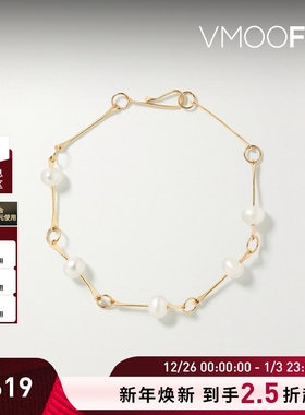 【圣诞礼物】Melissa Joy Manning 女14K金珍珠手链