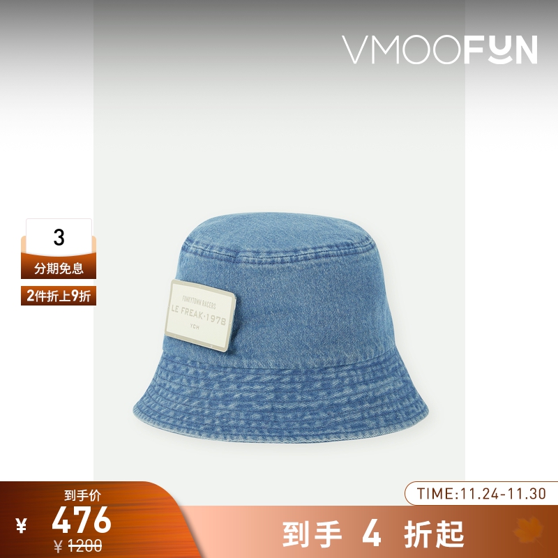 【折扣】YCH 女带缀饰海岛度假牛仔渔夫帽