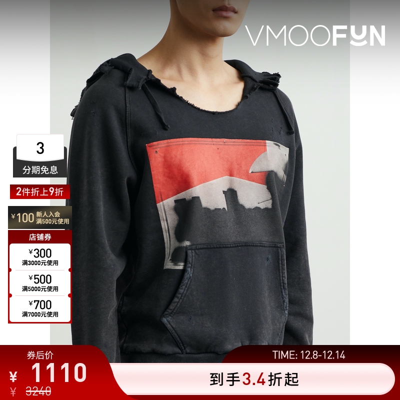 【折扣】1017 ALYX 9SM 早春男印花仿旧棉质连帽卫衣