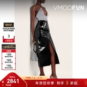 女士漆皮中长半身裙 KOMA 折扣 DAVID