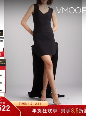 【折扣】Herve Leger 早春女绷带黑色上衣