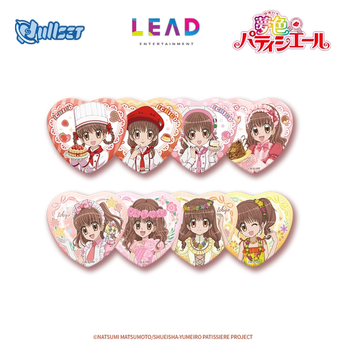 Nullset 梦色糕点师天野莓系列心形徽章盲袋 正版官方周边