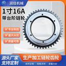 1寸16A带台阶链轮 制 工业传动链条单双排三排链轮双链条齿轮定