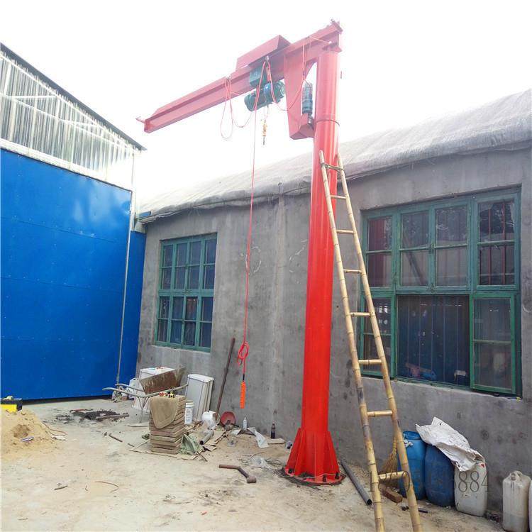 BZD立柱式悬臂起重机 环链电动葫芦 手动60度旋转悬臂吊起重设备