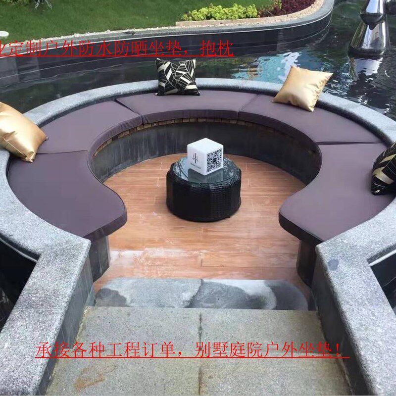 藤椅坐垫户外椅垫子家具坐垫 防水布坐垫 藤沙发坐垫靠垫定做