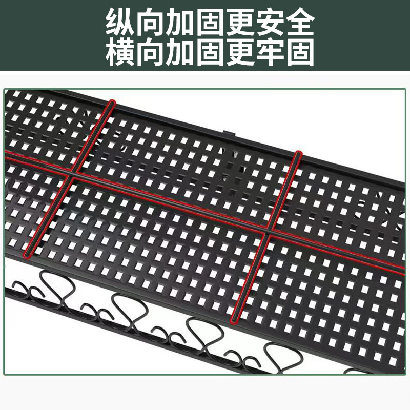 加厚花架置物架阳台花盆架悬挂护栏钢铁艺架子花盆挂架窗台栏杆架