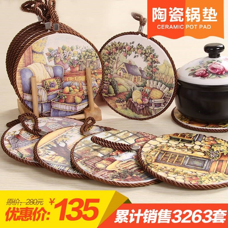 隔热垫锅垫餐垫欧式轻奢垫子防烫餐桌家用碗垫盘垫陶瓷耐高温杯垫