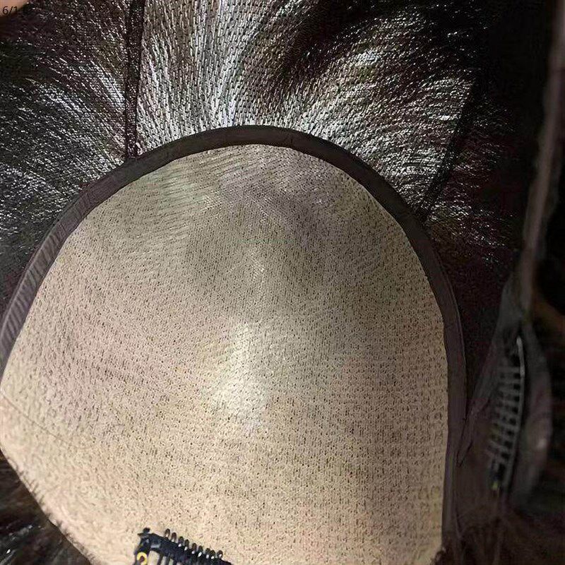 全手工全真发假发女中老年女士短发短卷发全头套式全真人发假发套