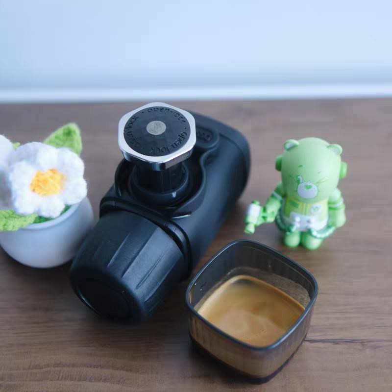 臻航便携意式咖啡机家用手压小户外露营迷你车载手动粉胶囊浓缩