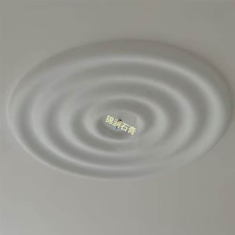 GRG水波纹石膏板水波纹吊顶石膏灯盘墙面凹槽造型波浪板圆弧