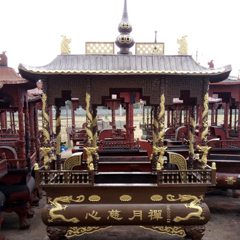 寺庙长方形香炉 铸铁香炉 寺院大型香炉宗祠祖庙生铁大香炉铜香炉