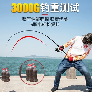 岸抛筏 海筏竿软尾远投岸钓2.1 2.4米筏钓竿可抛投桥筏竿长节岸筏