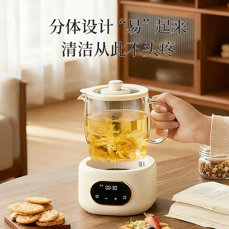 全玻璃迷你养生壶炖煮一体小型一人电热水壶烧水办公室煮水壶保温