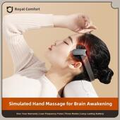 帮 缓解疲劳 电动头部放松按摩器太阳穴位脉冲经络针灸电疗装 置