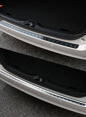 适用于丰田NoahVoxy80系改装专用外置后保险杠不锈钢保护亮条